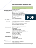 Common Language Functions For Group Discussions