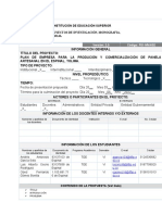 "Itfip"Institución de Educación Superior Registrode Proyectos de Investigación, Monografia, Prácticaempresarial