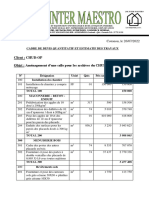 Client: CHUD-OP Objet: Aménagement D'une Salle Pour Les Archives Du CHUD-OP