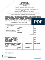 Matriz de Registro de Representantes Legales - Acompañantes