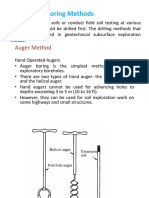 Exploratory Boring Methods