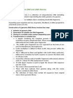 Module IV - Genomic DNA and cDNA Library