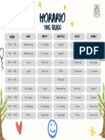 Horario Septimo Grado PDF