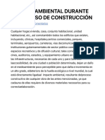 Impacto Ambiental Durante El Proceso de Construcción - Cmicac