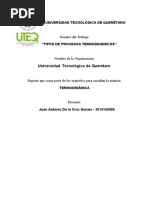 Tipos de Procesos Termodinámicos