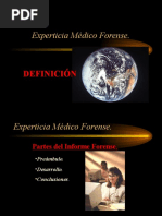 Experticia Médico Forense.: Definición