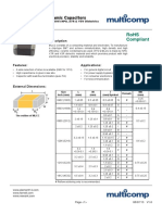 Multilayer SMD Ceramic Capacitors: Description