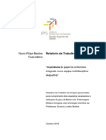 Relatório Detrabalho de Projeto Nuno Fazendeiro - Versão Final