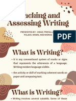 Teaching and Assessing Writing Prsntdby Oraiz Presillas Pulido Ranin and Ramos