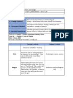 Lesson Plan - 1st Law of Motion