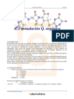 2021-Ud8 Formulacion Quimica Organica Con Ejercicios PDF