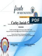 Certificate of RECOG Template 03