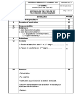 Chapitre Sommaire Pages I Objet de La Procédure 02 II Domaine D'application 02 III Responsabilités 02 IV Référence 02