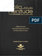 Resumo Biblia de Estudo Plenitude Varios Autores