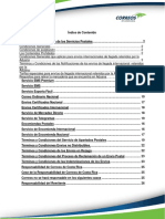 Términos y Condiciones Del Servicio Postal PDF