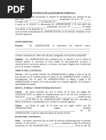 Contrato de Alquiler Generico