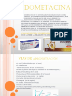 Indometacina y Vias de Administracion