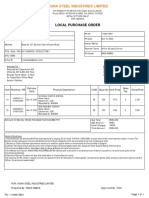 Local Purchase Order: Agha Steel Industries Limited