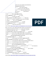 Modals Exercise