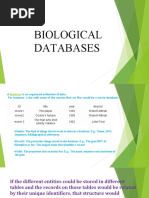 Bioinformatics Biological Database