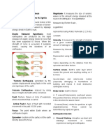 DRRR - Earthquake Hazards