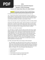 Organization and Function of Equity and Debt Markets