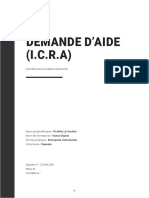 Demande D'Aide (I.C.R.A) : Insertion Par La Création D'activité