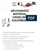 Mechanized Material Handling Equipment