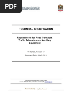 TS RE 023 Road Transport Traffic Telematics and Ancillary Equipment