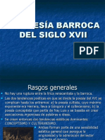 La Poesía Barroca Del Siglo Xvii