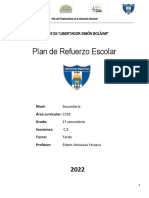 Plan de Refuerzo CCSS - 1º D, e