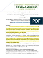 Argila Dispersa em Água e Grau de Floculação em Classes de Solos