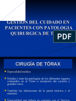 Gestión Del Cuidado en Pacientes Con Patologia Quirurgica de Torax