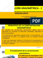 Concentración Gravimétrica - 1: Mineralurgia