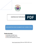 Expose de Topographie: Description Des Elements Du Genie Civil