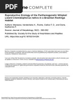 Reproductive Ecology of The Parthenogenetic Whiptail Cnemidophorus Nativo