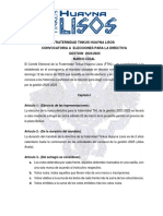 Convocatoria Elecciones Fraternidad Tinkus Huayna Lisos 2023