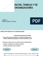 Psicologia Del Trabajo Y de Las Organizaciones: Unidad 4 Profesor Gustavo D. Faranna