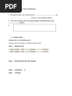 Electrochemistry Nerst Equation