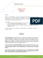 Matemáticas Financieras Evaluación 1 P