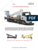 Telescopic Platform Technical Specs (20 MT)