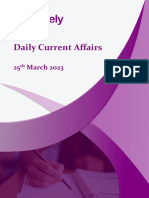 Daily Current Affairs: 25 March 2023