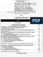 Structural Analysis - Ii: University of Mumbai