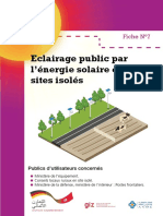 Fiche 07 Eclairage Public Par L'énergie Solaire en Sites Isolés