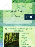 Intro To Ecology