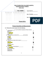 Bahria Foundation Colleges (North) Centralized Notes of MCQ's (F.B.I.S.E)