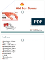 First Aid For Burns