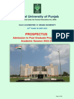 Central University of Punjab: Prospectus