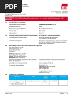 SECCIÓN 1: Identificación de La Sustancia o La Mezcla y de La Sociedad o La Empresa