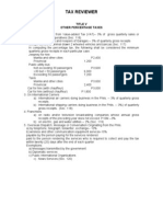 Tax-Title V Other Percentage Taxes